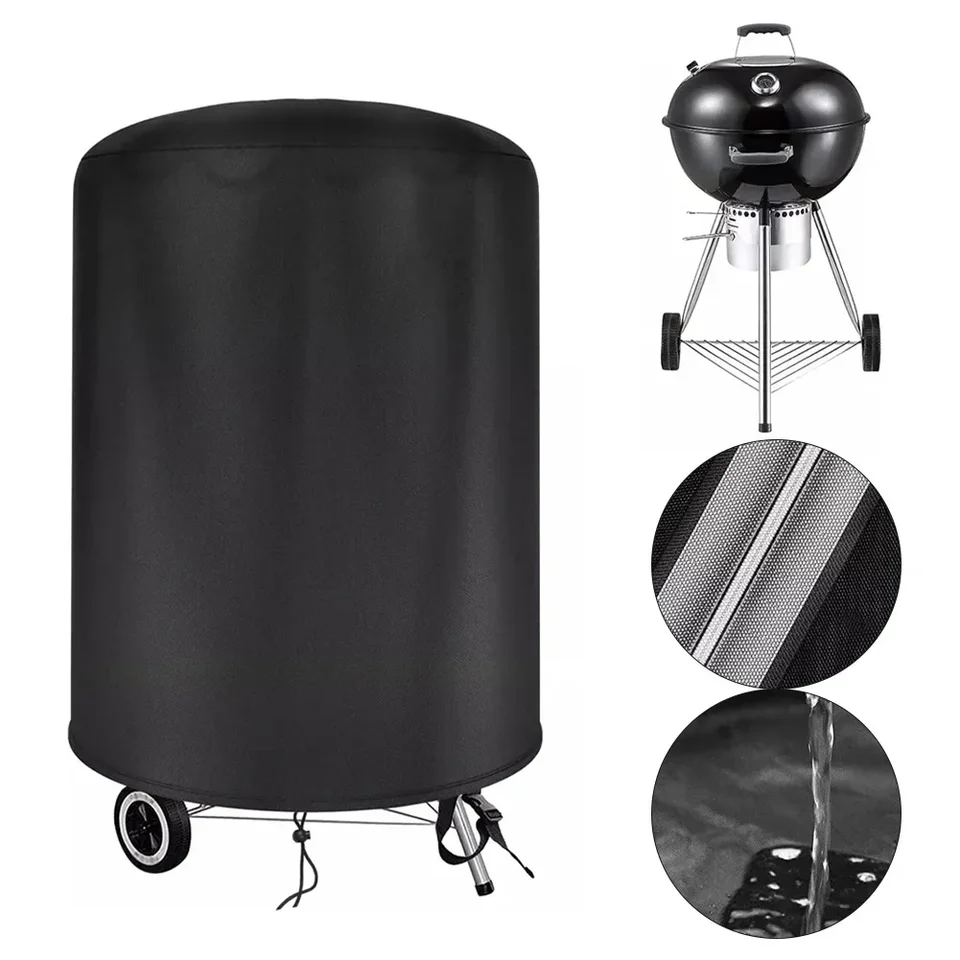Kryt BBQ 70*70 cm vodotesný kryt na ochranu pred slnkom pre Weber 57 cm pre kanvicové grily Grils Outdoor Garden Garbecue Grill príslušenstvo