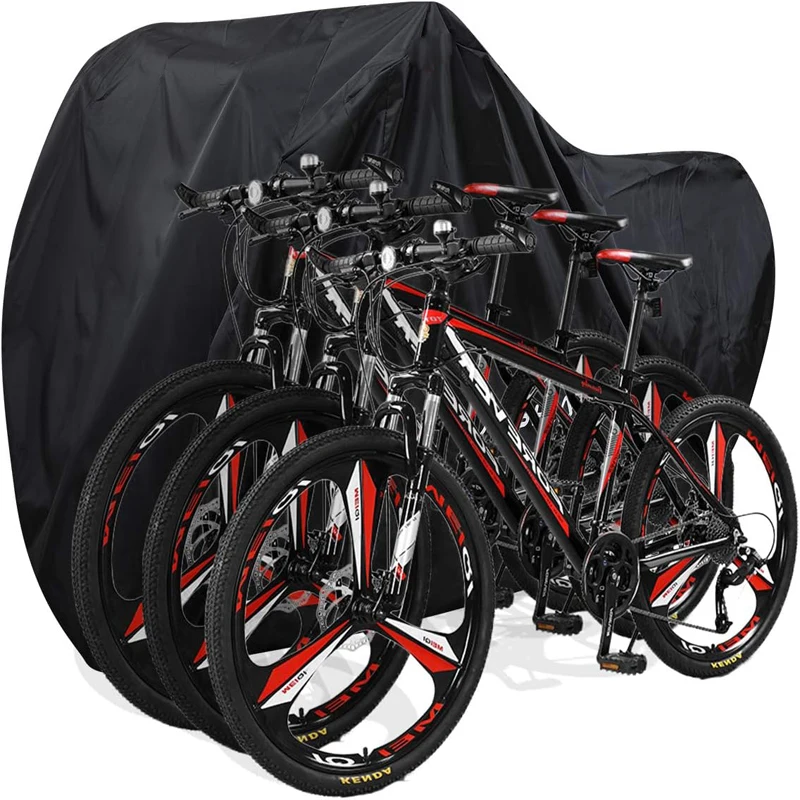 Kryt bicyklov pre 3 bicykle Vodotesné vonkajšie úložisko bicyklov Anti-UV chladné počasie Rain Sneh Sneh veterná plachta Plašlina