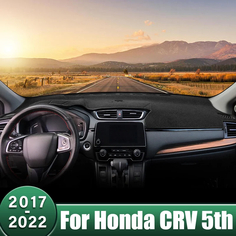 Kryt Dashboard Dashboard Vyhnite sa prístrojovému panelu Svetelného podložky Ochranný koberec pre Honda CR-V CRV CR V 5. 2017 2018 2019 2020 2021 2022
