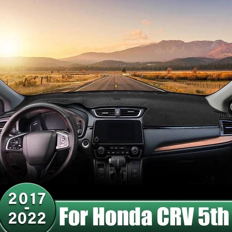 Kryt Dashboard Dashboard Vyhnite sa prístrojovému panelu Svetelného podložky Ochranný koberec pre Honda CR-V CRV CR V 5. 2017 2018 2019 2020 2021 2022