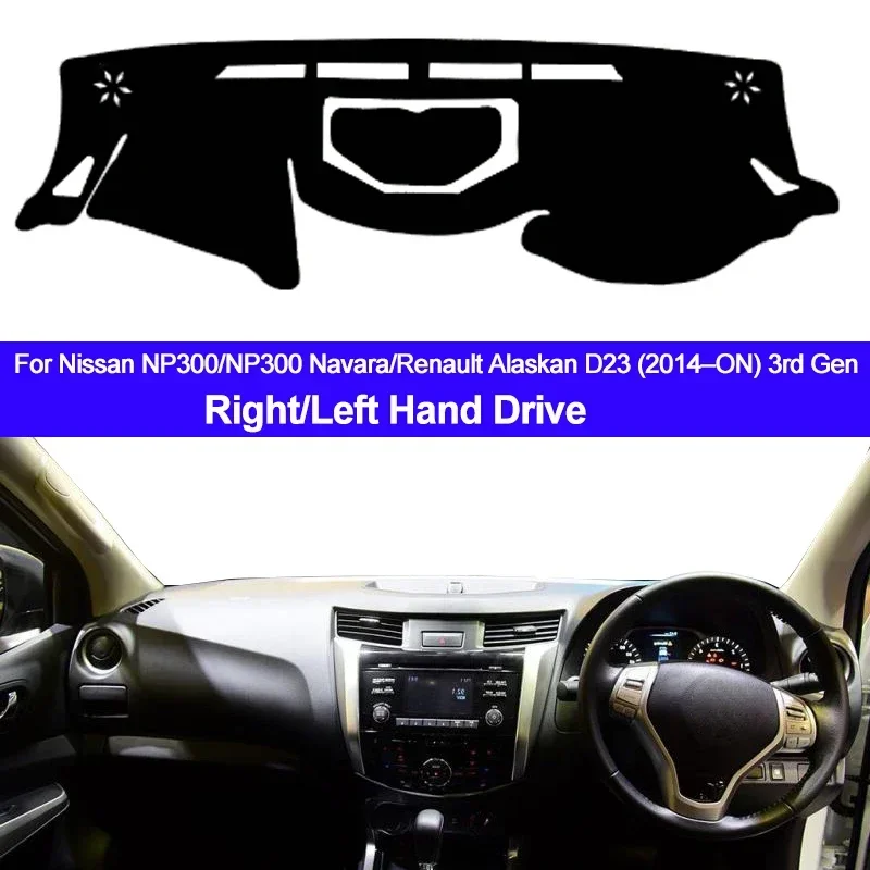 Kryt Dashmat Dashmat Carpet Mat Mat 2 vrstvy pre Nissan NP300 NAVARA Renault Aljašan D23 2014 2015 2016 2017 2018 2018 2019