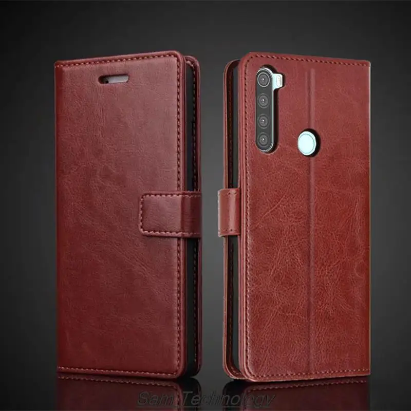 Kryt držiteľa karty pre puzdro Xiaomi Redmi Poznámka 8t PU Leather Flip Cover Retro Wallet Puzdro Pase Redmi Note8t Business Fundas Coque