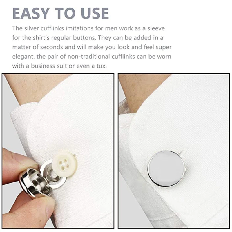 Kryt gombíka na tričko 1pair mosadz Cufflinks jemné manžetové odkazy pre mužskú ženu