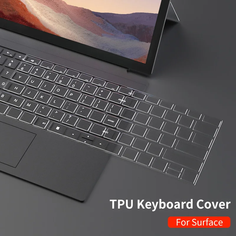 Kryt klávesnice pre Microsoft Surface Pro 9/7/8/7+/x/6/5/4/go 3/2 notebook Go 2 Book 3 TPU Silikon Protector Pase 13 12.4
