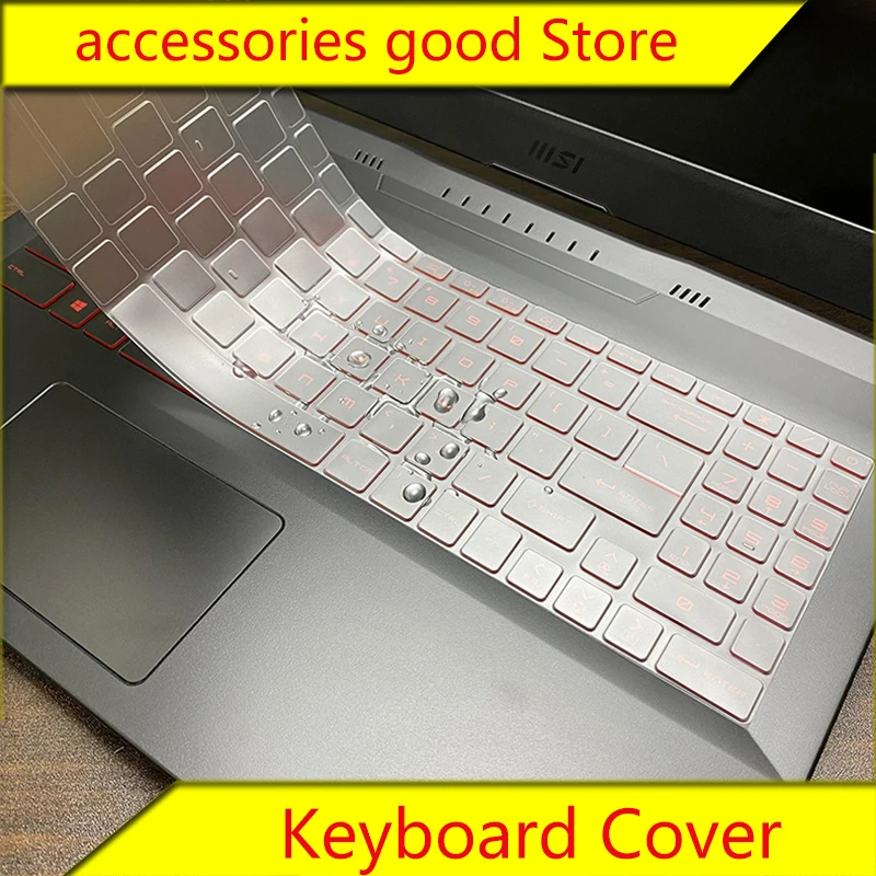Kryt klávesnice pre notebook pre notebook MSI GL76/GF76 NAPOJEČNÉ Klávesnica Membrána Membrána nepremokavého ochranného filmu pre 17,3 palca prenosný počítač