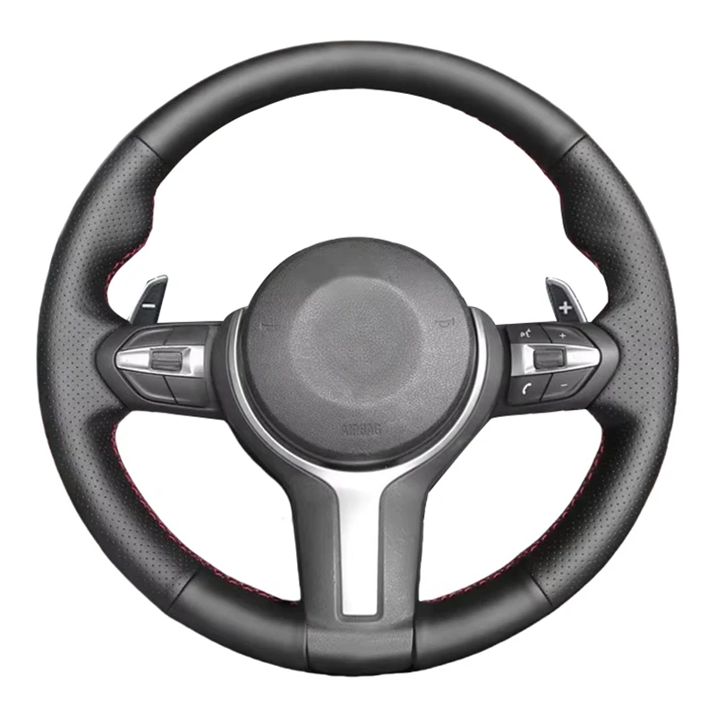 Kryt koženého volantu s mikrovláknou pre perforované auto pre BMW M Sport F30 F32 F34 F10 F15 F16 F20 F48 F25 F22 F45 M135I M235I