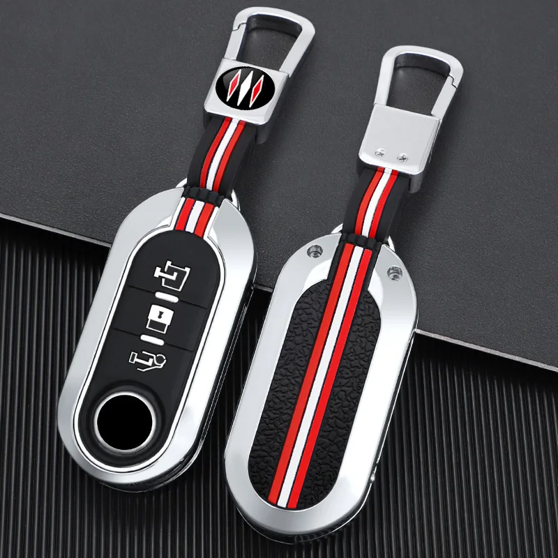 Kryt krytu kovového kovového krytu pre fiat ducato 500 500 l Panda Grande Punto Lancia Musa Auto Shell Fob Key Reťaz príslušenstvo