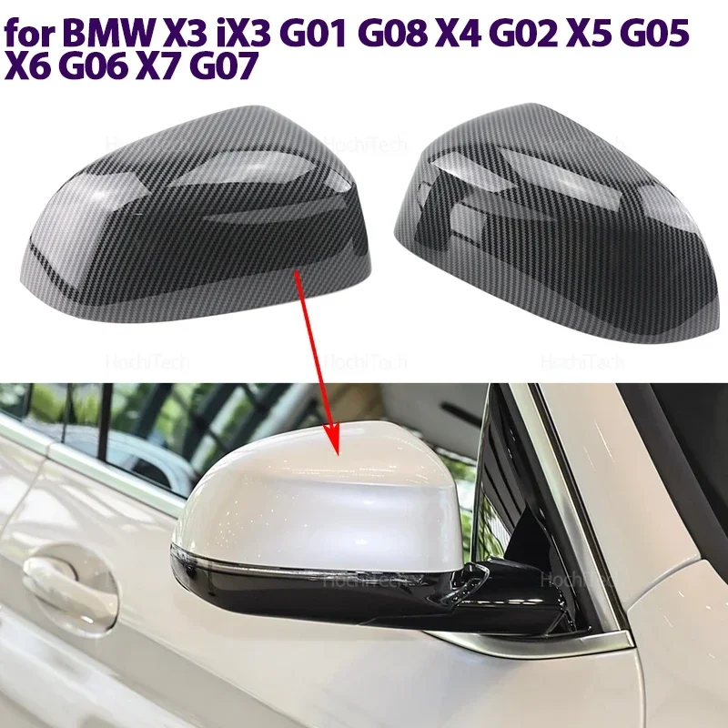 Kryt krytu spätného zrkadla bočného krídla Ochrana rámu TREST TREST BLACK PRE BMW X3 IX3 G01 G08 X4 G02 X5 G05 X6 G06 X7 G07