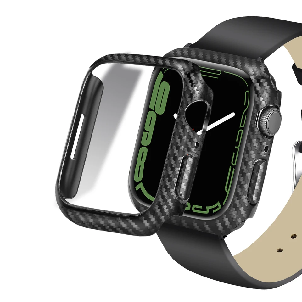 Kryt krytu uhlíkových vlákien pre Apple Watch Series 76 SE 5 4 3 45 mm 41 mm 44 mm/40 mm 42 mm 38 mm Ochranný rám Iwatch