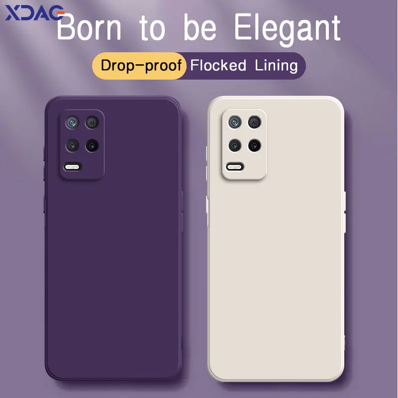 Kryt kvapaliny kvapaliny pre puzdro pre telefón pre OPPO Realme 8 Realme8 6.5 