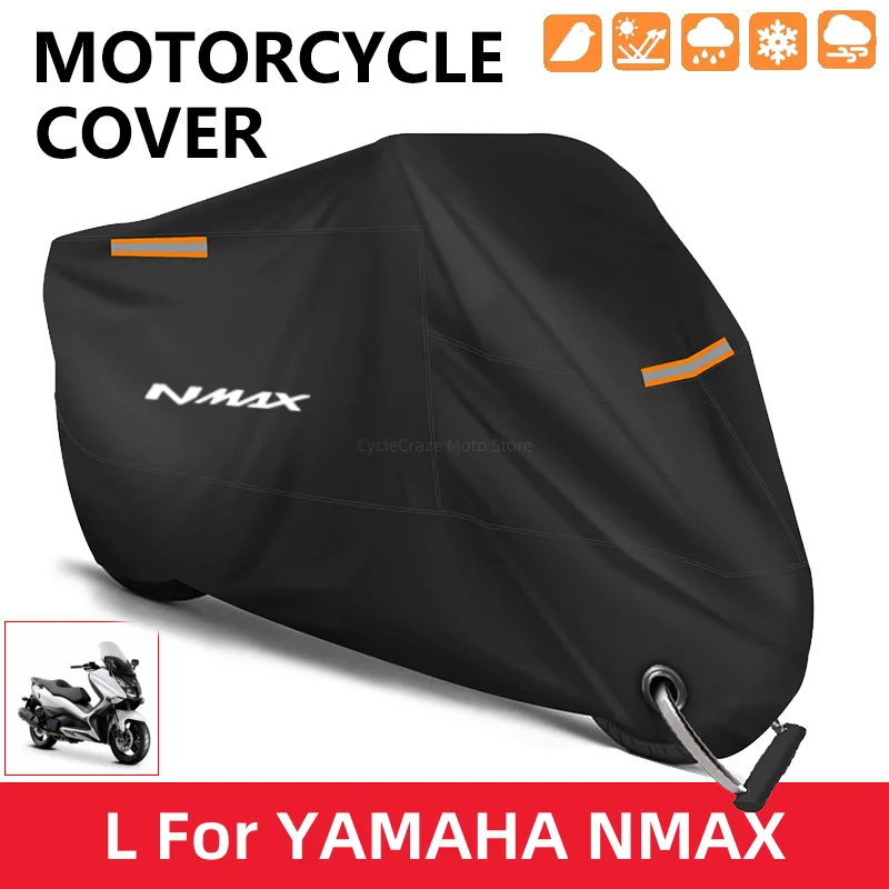 Kryt motocyklového krytu Vonkajšie skútre UV chránič prachového obalu pre Yamaha Nmax 155 Nmax 125 N-Max 150 N-Max 155