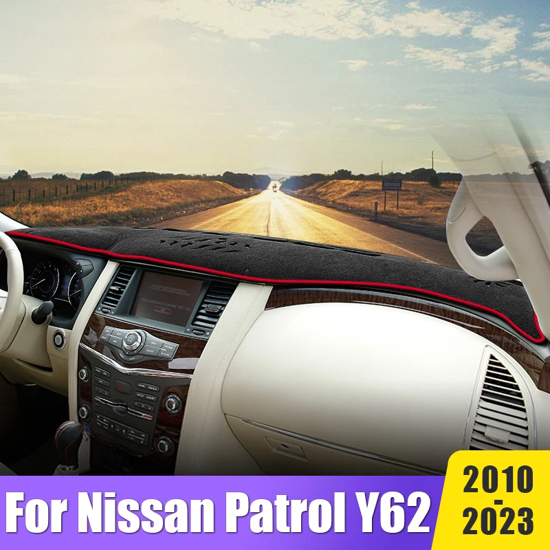 Kryt na palubné panely na autá Mat Non-Strip Carpet Accessories for Nissan Patrol Y62 2010-2015 2016 2017 2018 2019 2020 2021 2022 2023 2024