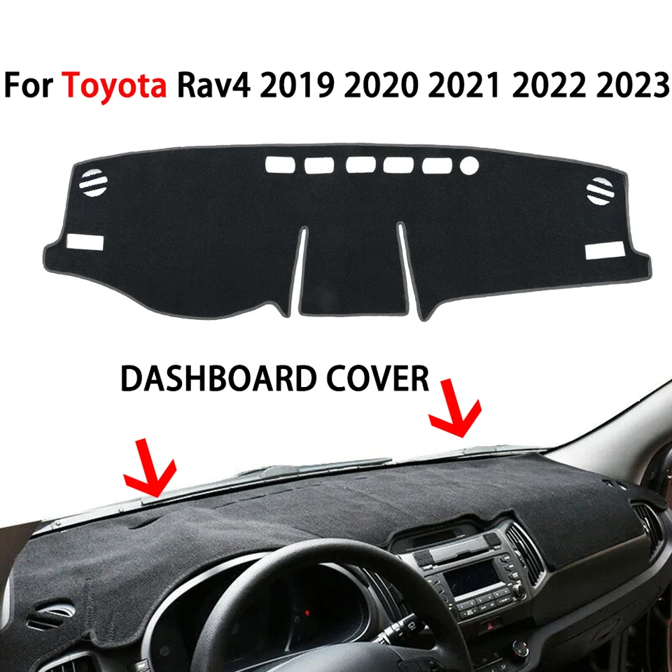Kryt na prístrojovú dosku pre prístrojovú dosku pre Toyota Rav 4 RAV4 2019-2023 Dash Cover Mat Rat Dash Dash Dash Pad Sun Shade Dashboard Protector Anti Glare