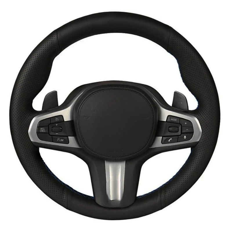 Kryt na volant auta DIY Originálna koža pre BMW M Sport G30 G31 G32 G20 G21 G11 G12 G14 G16 G16 X3 G01 X4 G02 X5 G05 X7 G07