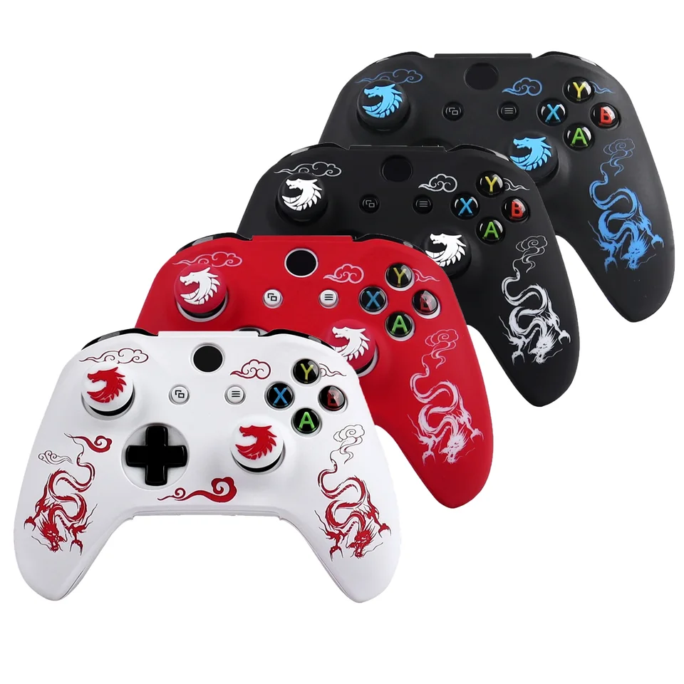Kryt ochranného puzdra na mäkký silikón pre ovládač Xbox One S Controller Skin Gamepad Games Adsessory for Xbox One X Ovládanie