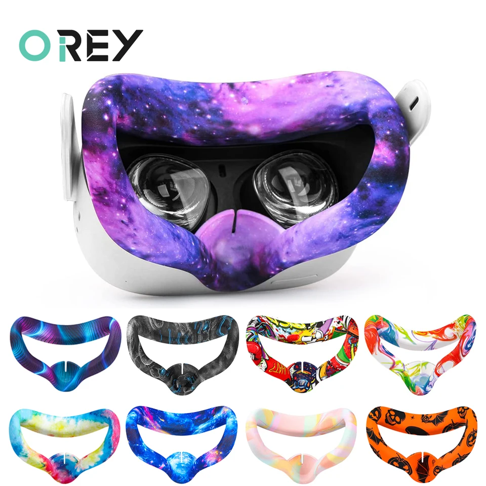 Kryt očnej masky pre Oculus Quest 2 VR okuliare Silikón anti-sweat anti-leakátorové svetlo blokujúce očné kryt