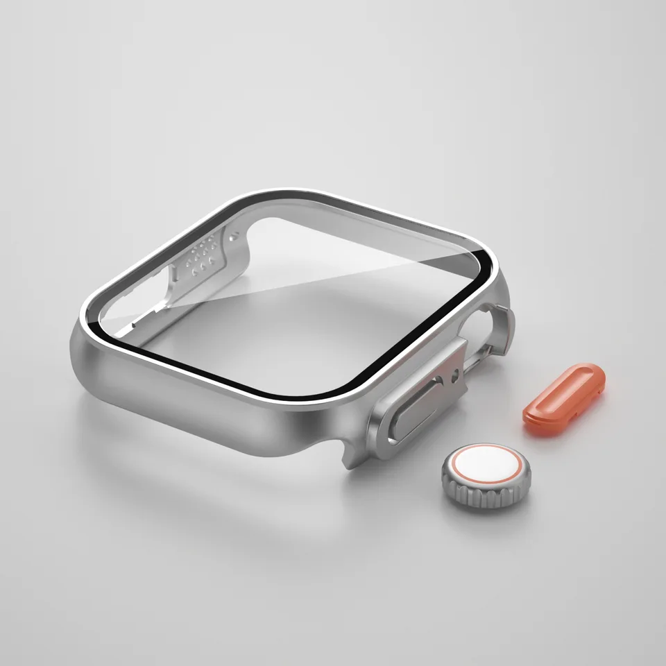 Kryt pre Apple Watch Ultra 2 puzdro 44 mm 40 mm 45 mm 41 mm skla+PC Firma Aktualizácia vzhľadu 49 mm Premeniť na sériu Iwatch 8 7 SE 9
