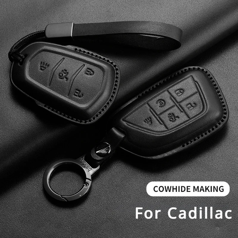 Kryt pre kľúče od auta pre Cadillac ATS CT6 CTS DTS XT5 ESCALADE ESV SRX STS XTS ELR LINK KEY KEY FOB BAG AUTO KLASYCHAIN ​​PRÍSLUŠENSTVO