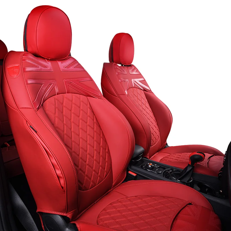 Kryt predných sedadiel na mieru pre Mini Cooper R52 R58 R59 Full Arplow Cushion Pad Kožené automatické príslušenstvo Protector