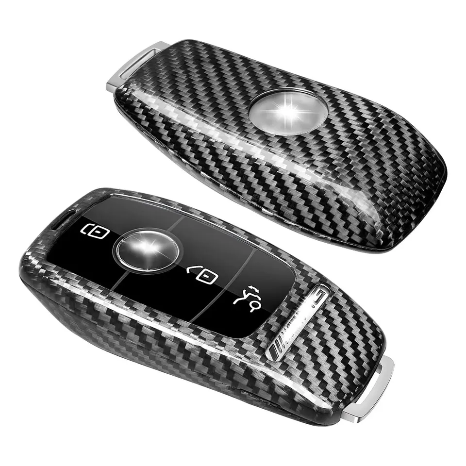 Kryt puzdra na kľúče z uhlíkových vlákien pre Mercedes Benz AMG A220 CLS E E e e e3s GLE350 4MATIC S Diaľkový kľúč FOB Protectory Príslušenstvo FOB