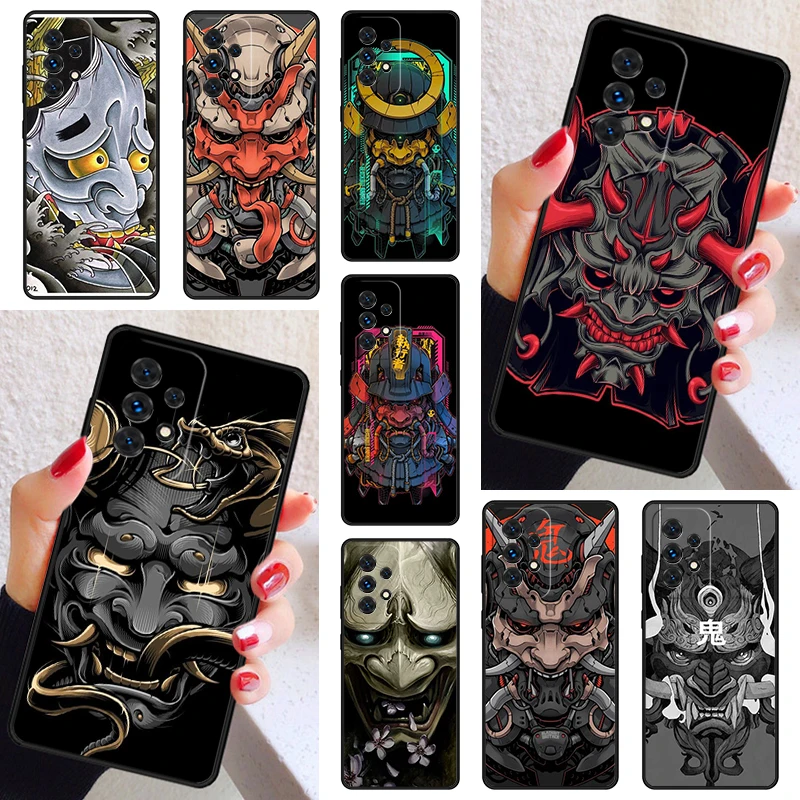 Kryt puzdra telefónu Oni ​​Mask pre Samsung Galaxy A52 A72 A73 A20E A21S A50 A50 A11 A12 A42 A31 A40 A51 A71 A32 A32 A80 A91