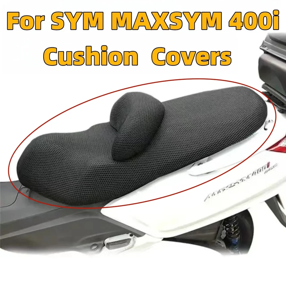 Kryt sedadla pre motocykle pre Sym MaxSym 400i MaxSym400i Max Sym 400 Sedadlo chráni vankúš 3D kryty sedadiel voštého sieťového sedadla