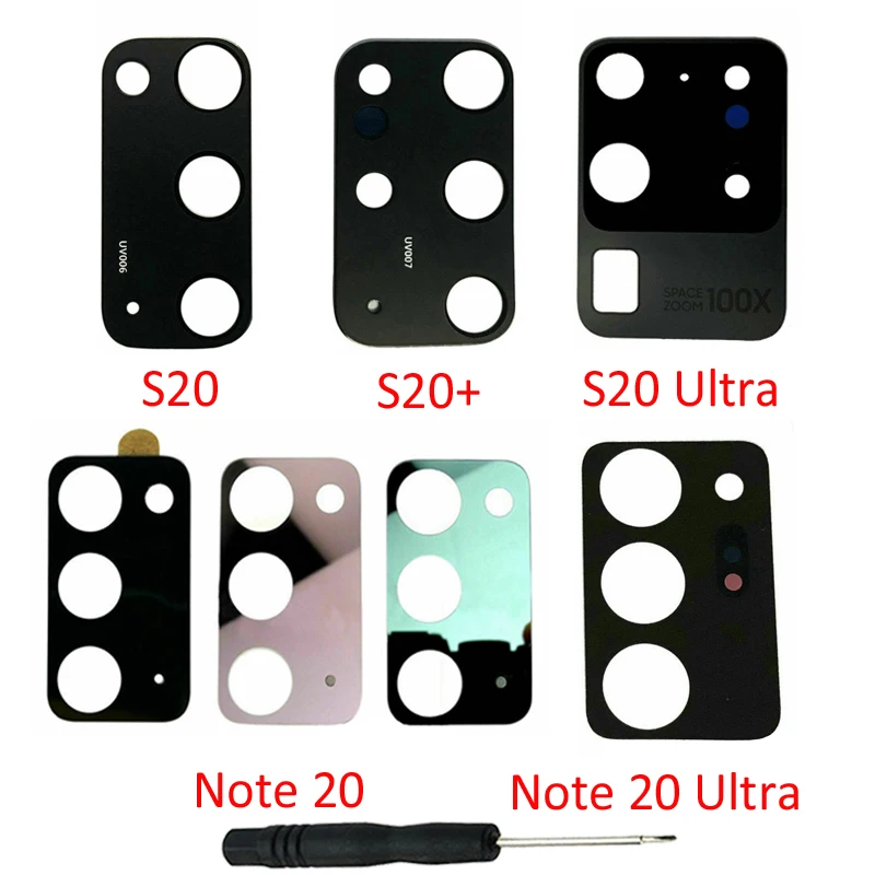 Kryt sklenených šošoviek pre kameru pre Samsung Note 20 Ultra S20 Fe Plus S20+ S20 Ultra nový telefón Zadný zadný objektív Camea s náradím