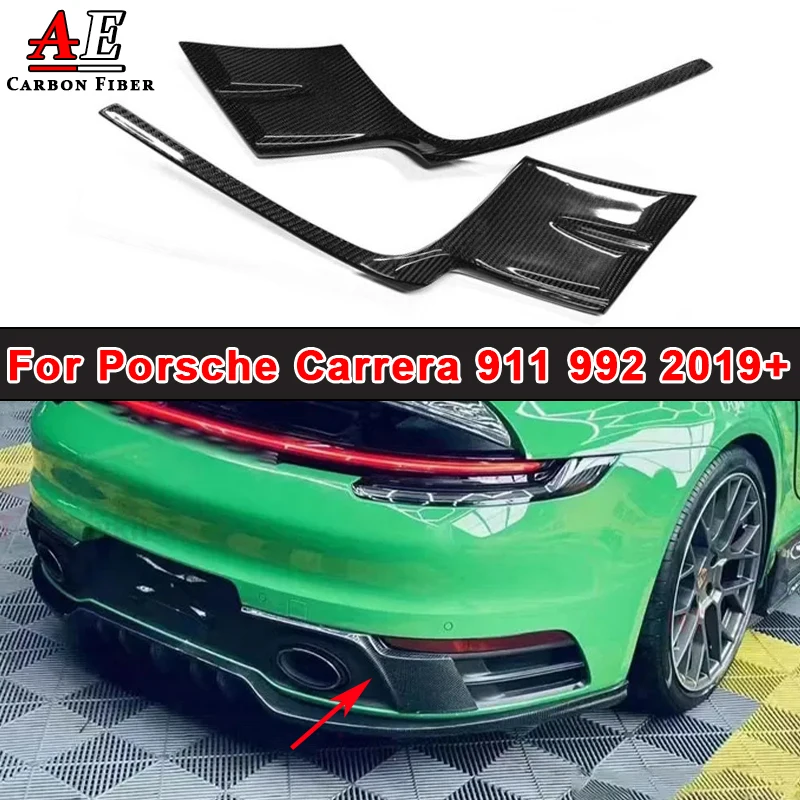 Kryt spojlera bočného spojlera z uhlíkového vlákna pre Porsche Carrera 911 992 2019+