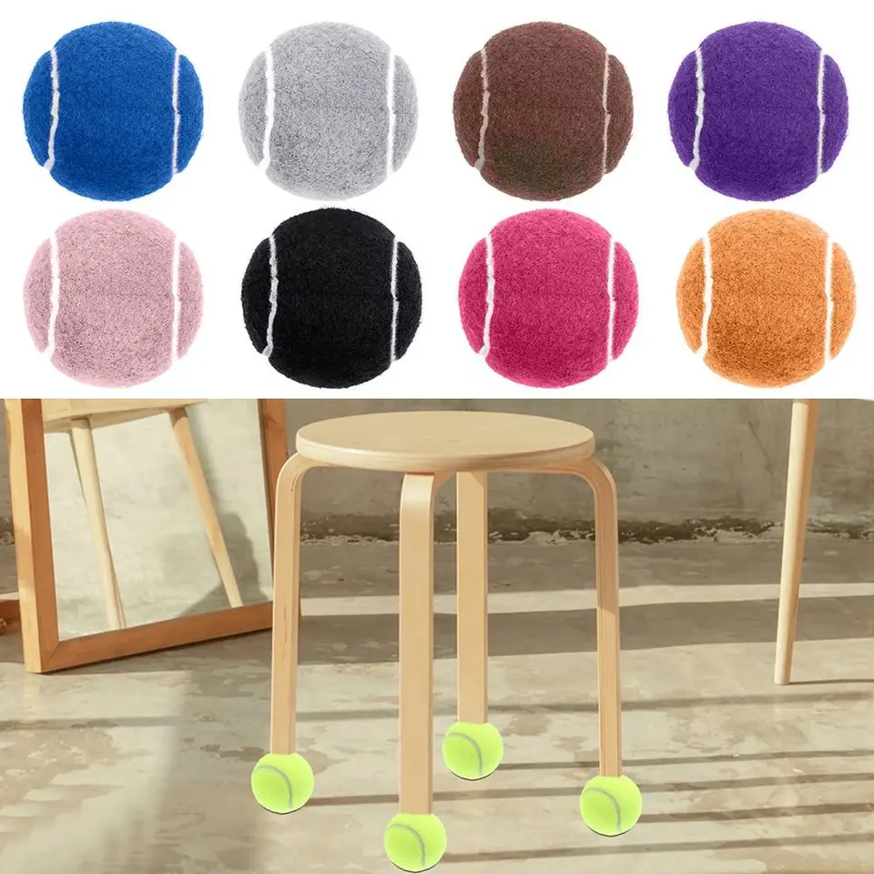 Kryt stolovej nohy tenisové loptičky stoličky Sock Furniture Pad Pad Anti-Noise Table Foot Crych