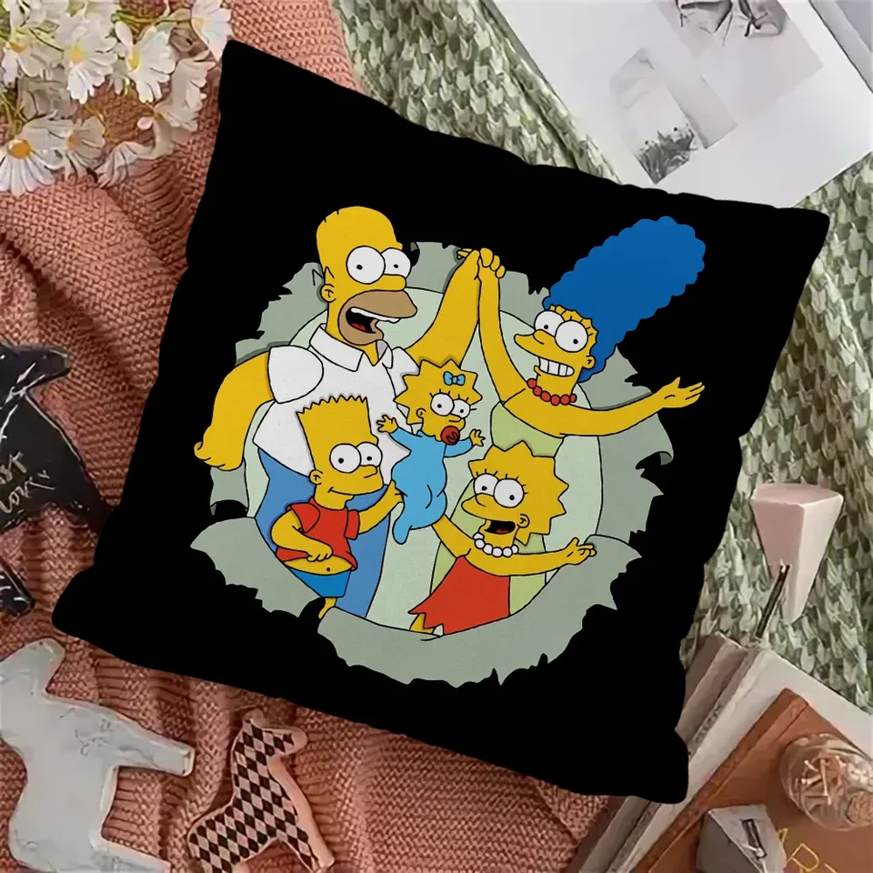 Kryt vankúšu kryt vankúšu vankúš pre vankúš pre vankúš Fundas de Cojines Simpsons Pilow Covers pre obývaciu izbu vankúše domov