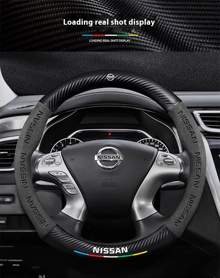 Kryt volantu automobilu Nissan Qashqai Juke X-Trail hliadka poznámka Altima Maxima Micra Murano Rogue Pulsar Sentra Teana Tiida