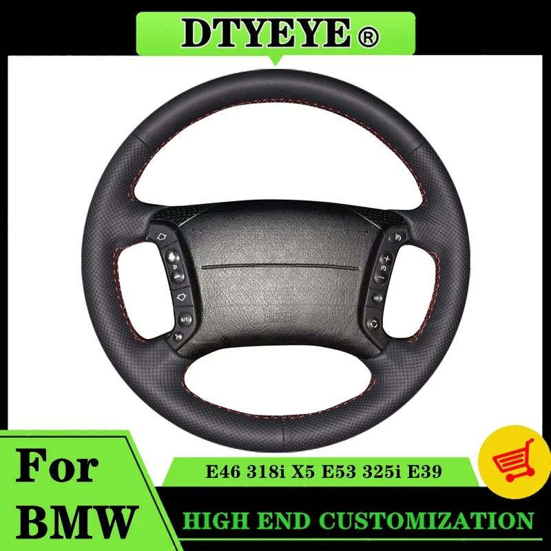 Kryt volantu automobilu pre BMW E46 318i x5 E53 325I E39 Prispôsobené interiérové ​​doplnky pre domácich majstrov