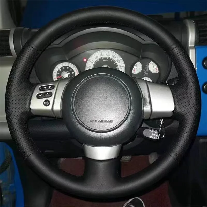 Kryt volantu automobilu proti skĺznutiu Artificial Leather Coen Wheel Braid Car Doplnky pre Toyota FJ Cruiser 2006-2020