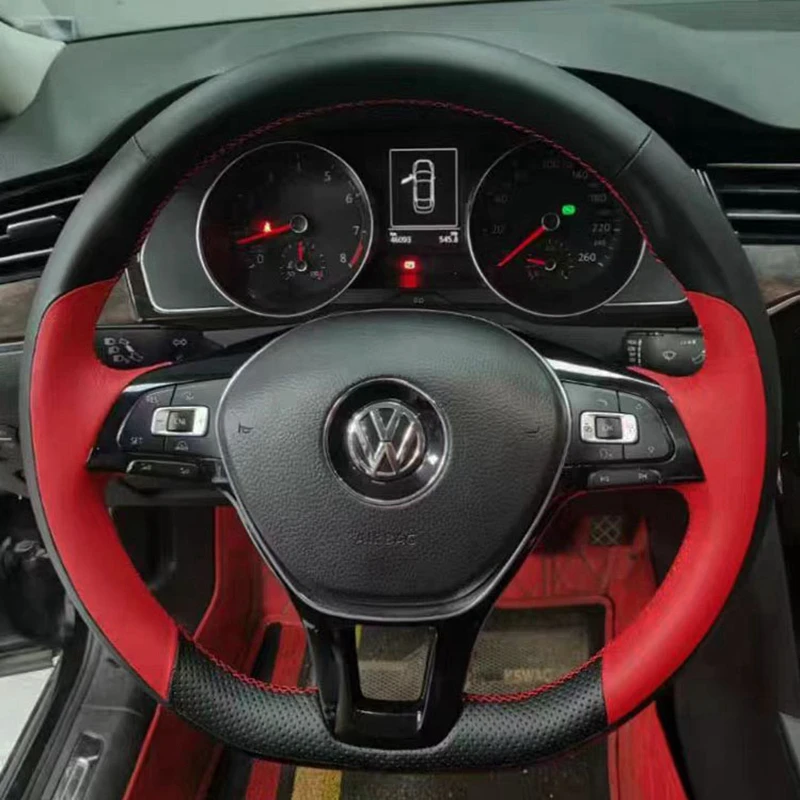 Kryt volantu pre domácich majstrov automobilov 100% Fit for Volkswagen VW Golf 7 MK7 Nieuwe Polo Jetta Passat B8 BRABIDING AUT