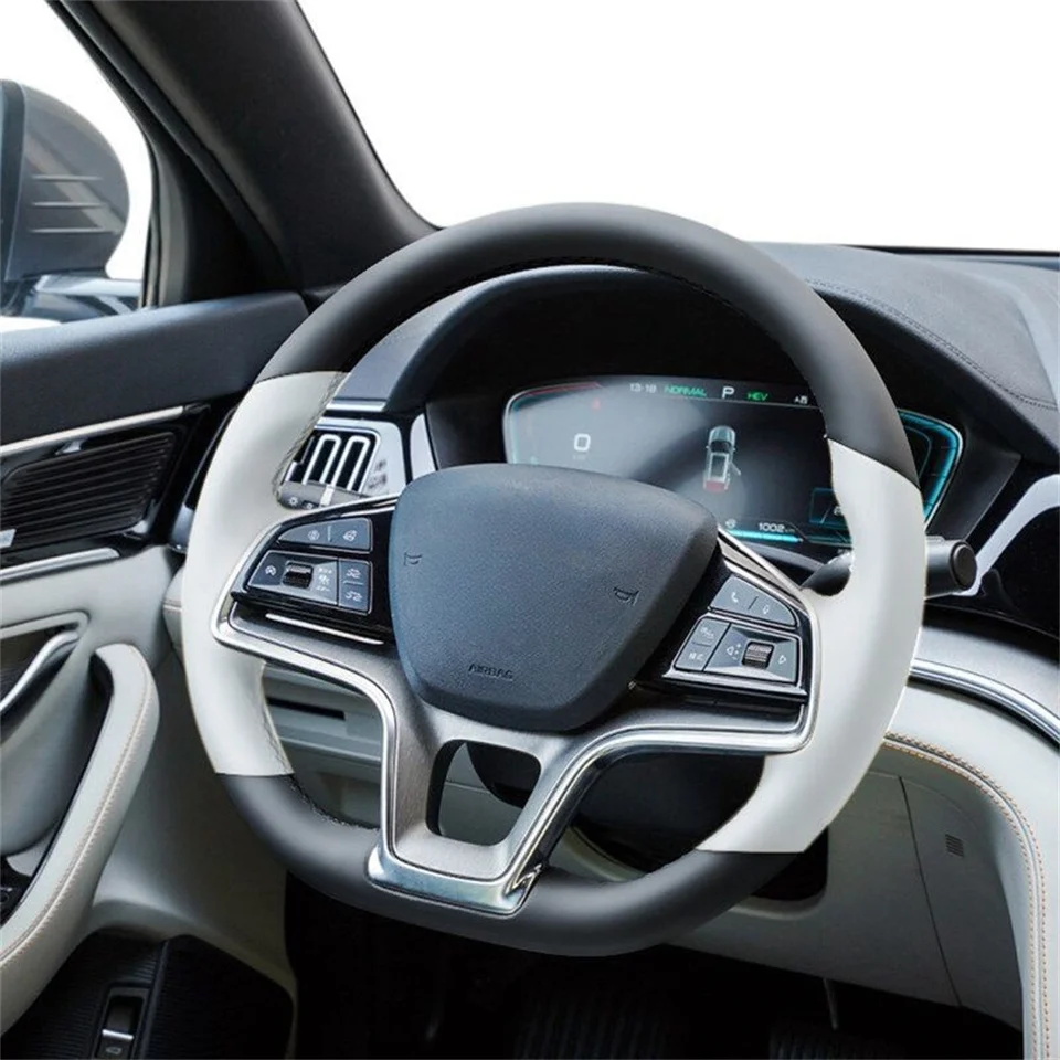Kryt volantu pre domácich majstrov automobilov Pohodlná pravá koža pre BYD Song plus DMI Song Pro Ev New Energy Byd Qin Plus 2020-2023