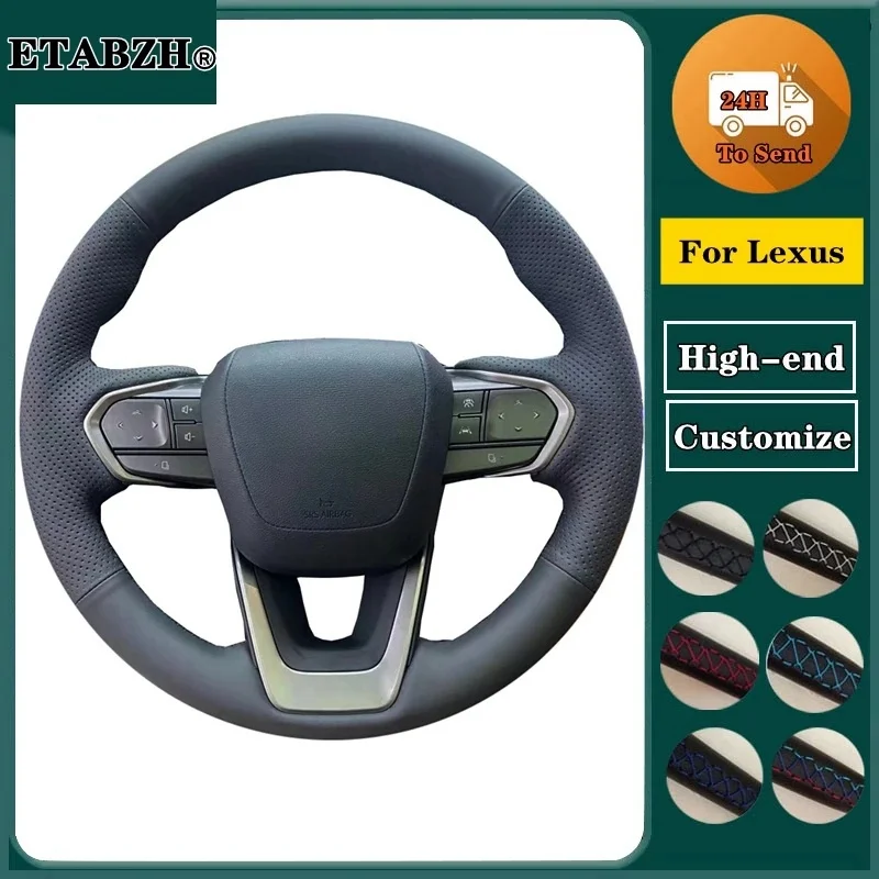 Kryt volantu s vrkočovým automobilom pre Lexus NX250 NX260 NX350 NX350H NX450H2022-2023 Kožené riadiace obalové doplnky