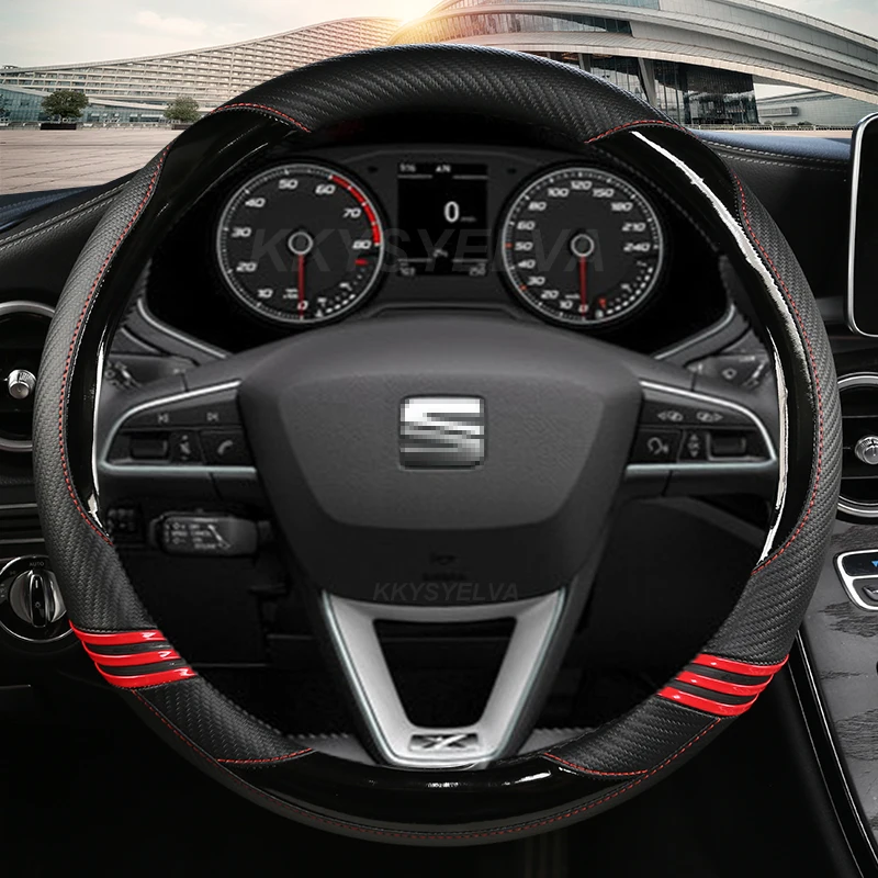 Kryt volantu z uhlíkových vlákien pre sedadlo Leon 5F MK3 2013-2022 Ibiza 6J 2022 Tarraco Arona Ateca Auto Auto Auto Auto Auto Auto