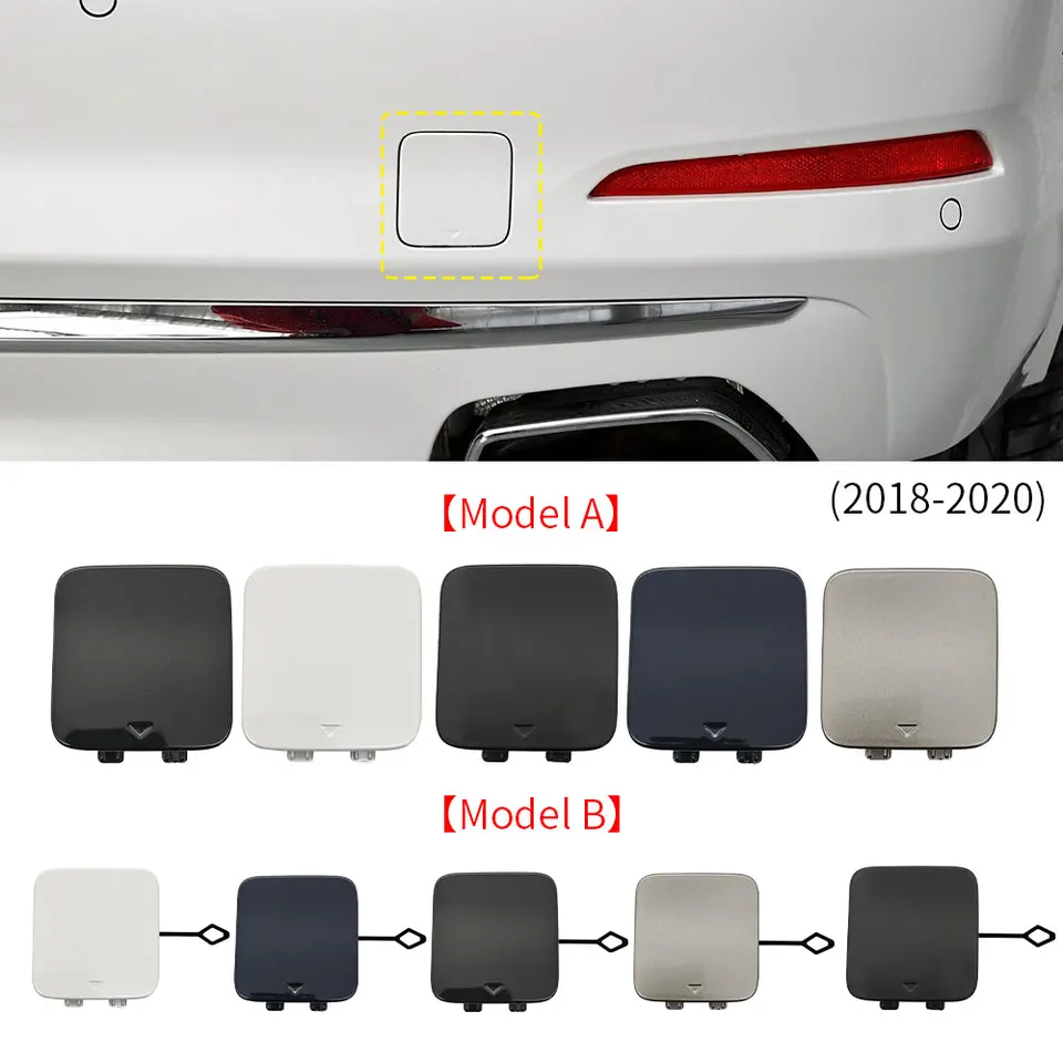 Kryt zadného nárazníka s nárazníkom s nárazníkom Čierna biela pre BMW 5 Series G30 2017-2020 520 523 525 530 535 540I 51127475589