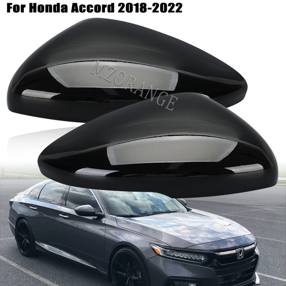Kryt zrkadlového krytu zadného pohľadu pre Honda Accord 2018 2019 2020 2021 2022 Black bez lampy bočné dvere zrkadlového plášťa