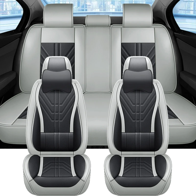 Kryty luxusných autosedačiek pre Mercedes W176 Ford Fusion Arona Opel Vectra B Octavia A5 Universal Fit Plné pokrytie faux kože