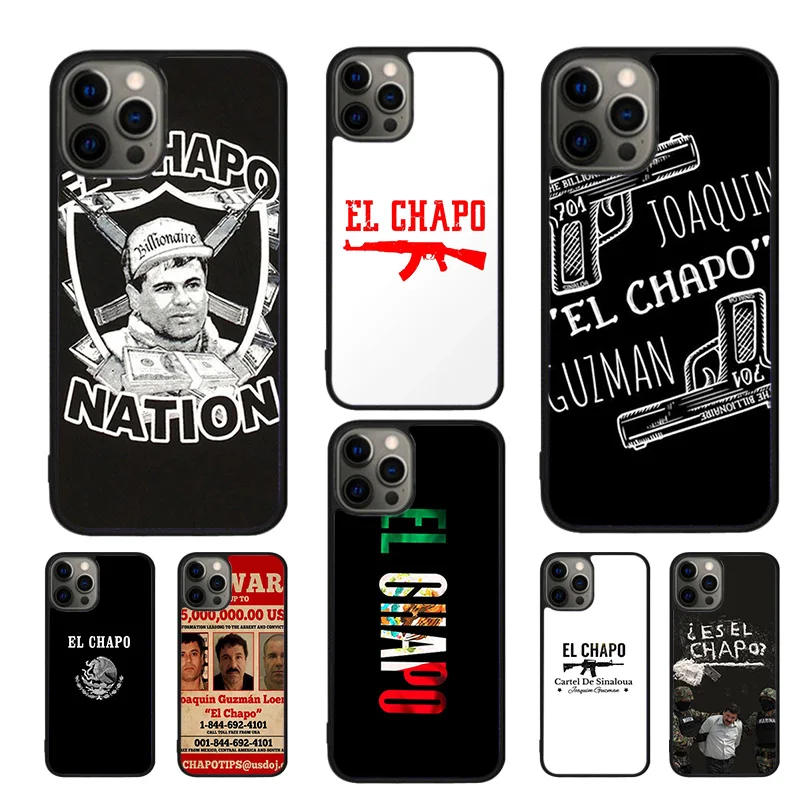 Kryty mobilných telefónov El Chapo pre iPhone 16 15 14 12 13 Mini 11 Pro Max Apple 6 7 8 Plus SE2020 Coque