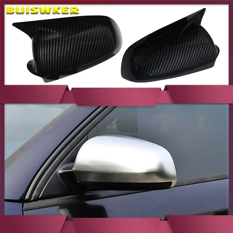 Kryty spätného zrkadla 2pcs bočné auto pre audi a3 s3 8p 05-08 A4 S4 B6 B7 8E 8H A6 S6 C6 4F zrkadlové náradie lesklé čierne čierne