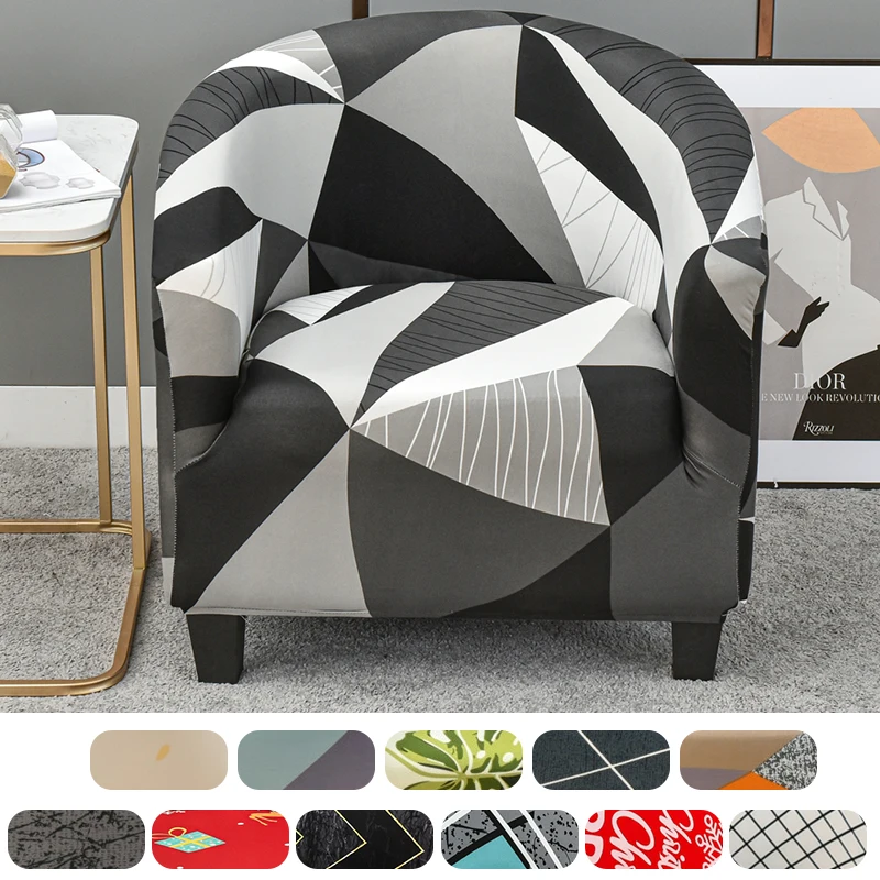 Kryty stoličky Elastic Club pre kresle Stretch Shofa Slipcovers Odnímateľná pohovka na gaučový kryt pre recepciu obývacej izby v obývacej izbe