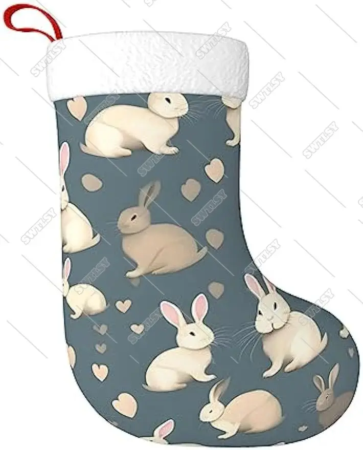 Králikové pozadie 18 palcov vianočné pančuchy
