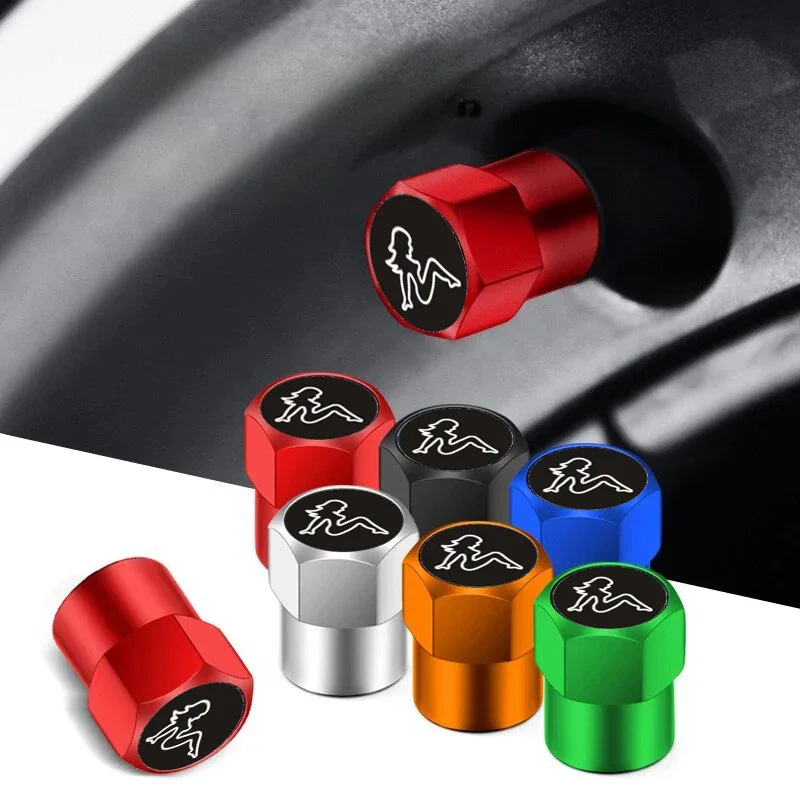 Krása Girl Wheel Pneumation Ventil Caps for Volvo Rdesign S40 S60 S80 S90 XC40 XC60 XC70 XC90 V40 V60 V70 V90 Príslušenstvo