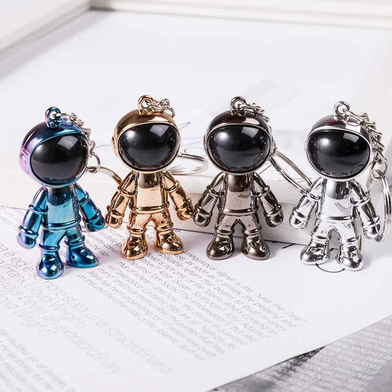 Krásna ABS Plastická živica astronauut vesmírny robot Keychain prívesok Klávesový kľúče