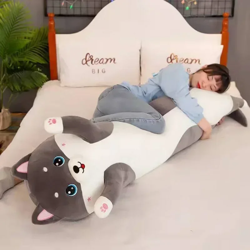 Krásna husky bočná bočná vankúšová vankúš 50-130 cm postele pohovka mäkká pohodlná home dekoratívna dlhá vankúš