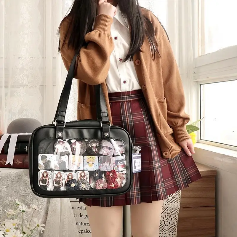 Krásne dievčatá Lolita Japonsko JK Actrakase Kabelky Kawaii Základná priehľadná vrstva Študenti Školské laptopové tašky Itabags