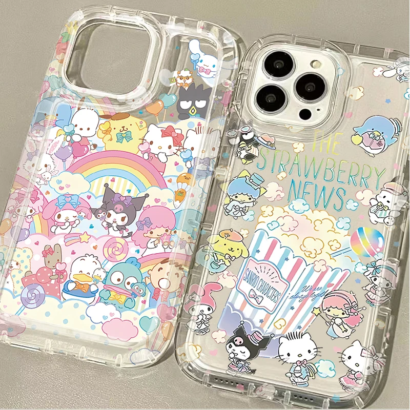Krásne Hello Kitty Cinnamoroll puzdro pre Xiaomi 13T 12T 14 13 12 Pro 11 10 Lite 5G NE POCO X6 X5 X4 GT X3 NFC F3 F4 F5 F6 PRO M5S