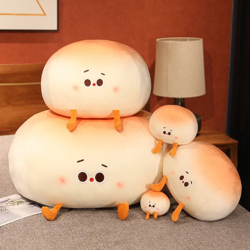 Krásne plyšové hračky Plné plnené jedlo chleba peluche Lively Dusené buchta Super mäkký vankúš vankúš dieťať